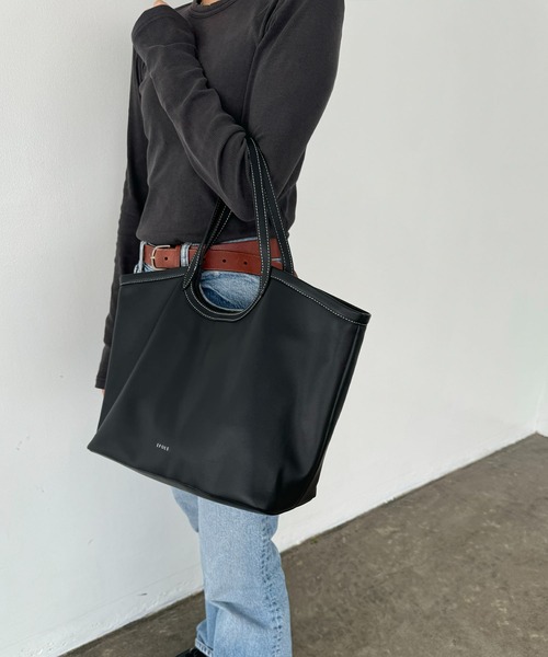 EFOLE（エフォル）の「【ZOZO限定】EFOLE logo tote bag / ロゴ トート バッグ（トートバッグ・レディース・ブラック/ベージュ・FREE）」の12枚目の写真