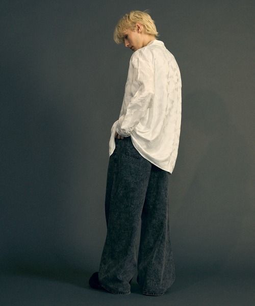 Shoowtime（ショウタイム）の「ビッグシルエットロングスリーブチャイナシャツ（シャツ/ブラウス・メンズ・ホワイト/ブラック・MEDIUM/LARGE/X-LARGE）」の19枚目の写真