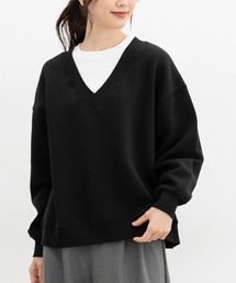 Honeys（ハニーズ）の「【ハニぽか】重ね着風ビッグトップス（スウェット）」