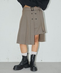 ELLEgirl | アシメトリーラッププリーツスカート【ELLEgirl/エル ガール】(テーラードジャケット)