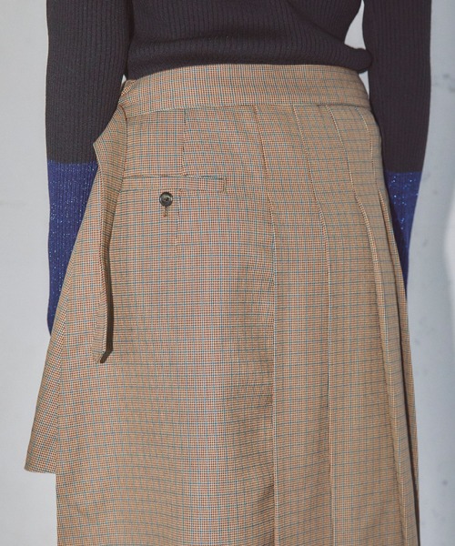 ELLEgirl(エルガール)の「アシメトリーラッププリーツスカート【ELLEgirl/エル ガール】(テーラードジャケット・レディース・ブラウン系その他/チャコールグレー・M/S)」の19枚目の写真