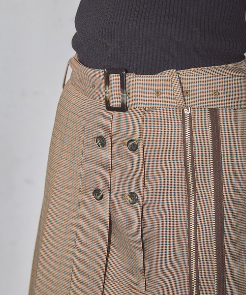 ELLEgirl(エルガール)の「アシメトリーラッププリーツスカート【ELLEgirl/エル ガール】(テーラードジャケット・レディース・ブラウン系その他/チャコールグレー・M/S)」の18枚目の写真