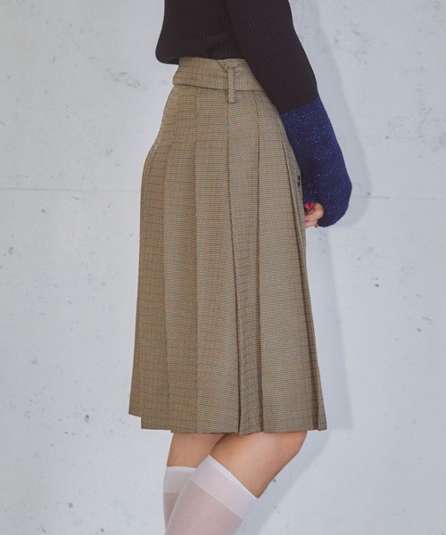 ELLEgirl(エルガール)の「アシメトリーラッププリーツスカート【ELLEgirl/エル ガール】(テーラードジャケット・レディース・ブラウン系その他/チャコールグレー・M/S)」の15枚目の写真