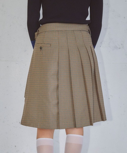 ELLEgirl(エルガール)の「アシメトリーラッププリーツスカート【ELLEgirl/エル ガール】(テーラードジャケット・レディース・ブラウン系その他/チャコールグレー・M/S)」の16枚目の写真