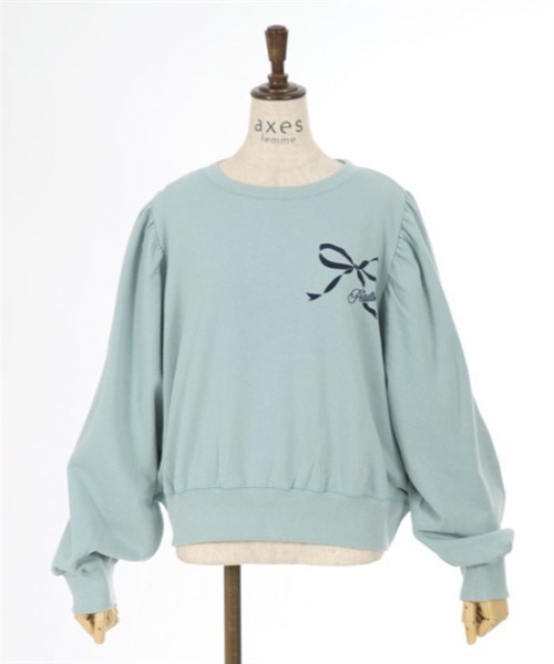 axes femme（アクシーズファム）の「フロッキープリントトレーナー（Tシャツ/カットソー・レディース・チャコール/その他1/ミント・FREE）」の16枚目の写真