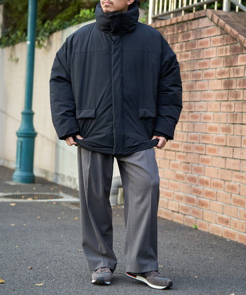 VENCEEXCHANGE（ヴァンスエクスチェンジ）の「【ユニセックス】ポリタスラン中わたハーフジャケット（ダウンジャケット/コート・メンズ・ライトグレー/チャコールグレー/ブラック・M/L/LL）」の16枚目の写真