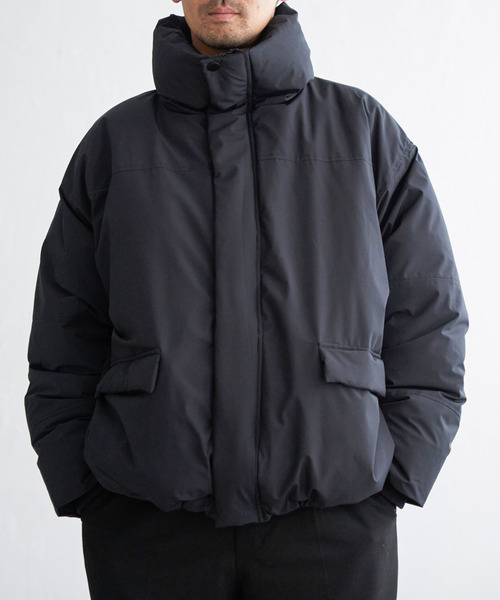 VENCEEXCHANGE（ヴァンスエクスチェンジ）の「【ユニセックス】ポリタスラン中わたハーフジャケット（ダウンジャケット/コート・メンズ・ライトグレー/チャコールグレー/ブラック・M/L/LL）」の18枚目の写真