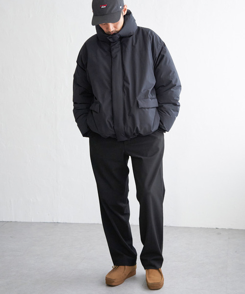 セール】【ユニセックス】ポリタスラン中わたハーフジャケット（ダウン