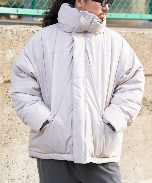 VENCEEXCHANGE（ヴァンスエクスチェンジ）の「【ユニセックス】ポリタスラン中わたハーフジャケット（ダウンジャケット/コート・メンズ・ライトグレー/チャコールグレー/ブラック・M/L/LL）」の20枚目の写真