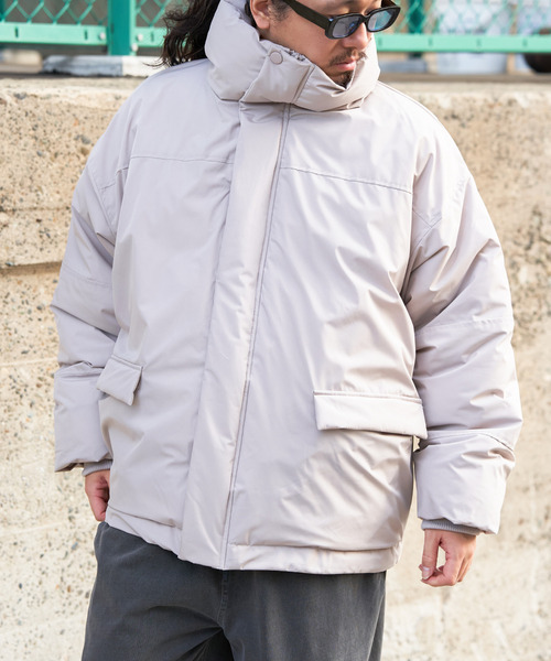 VENCEEXCHANGE（ヴァンスエクスチェンジ）の「【ユニセックス】ポリタスラン中わたハーフジャケット（ダウンジャケット/コート・メンズ・ライトグレー/チャコールグレー/ブラック・M/L/LL）」の22枚目の写真