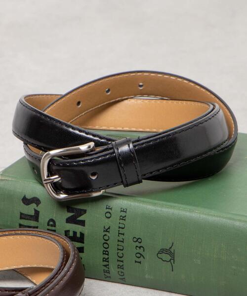 WEGO（ウィゴー）の「WEGO/PUプレーンベルト（ベルト・レディース・ブラウン/ブラック/その他1/ホワイト/ブラック系その他/ベージュ系その他・FREE）」の3枚目の写真