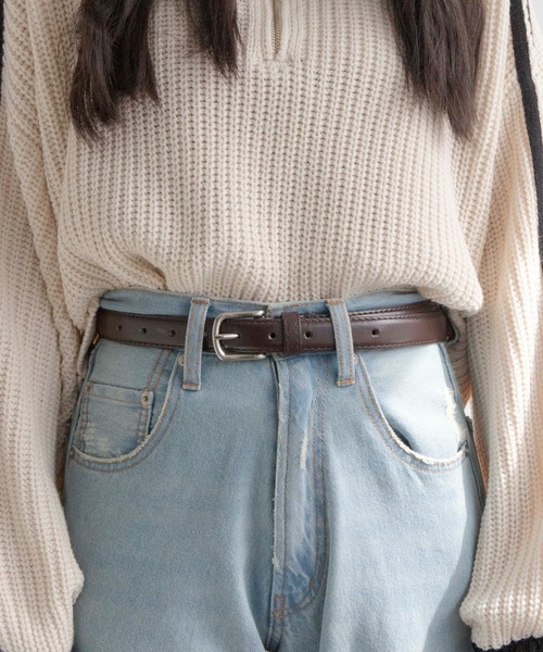 WEGO（ウィゴー）の「WEGO/PUプレーンベルト（ベルト・レディース・ブラウン/ブラック/その他1/ホワイト/ブラック系その他/ベージュ系その他・FREE）」の14枚目の写真