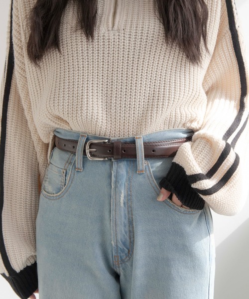 WEGO（ウィゴー）の「WEGO/PUプレーンベルト（ベルト・レディース・ブラウン/ブラック/その他1/ホワイト/ブラック系その他/ベージュ系その他・FREE）」の15枚目の写真