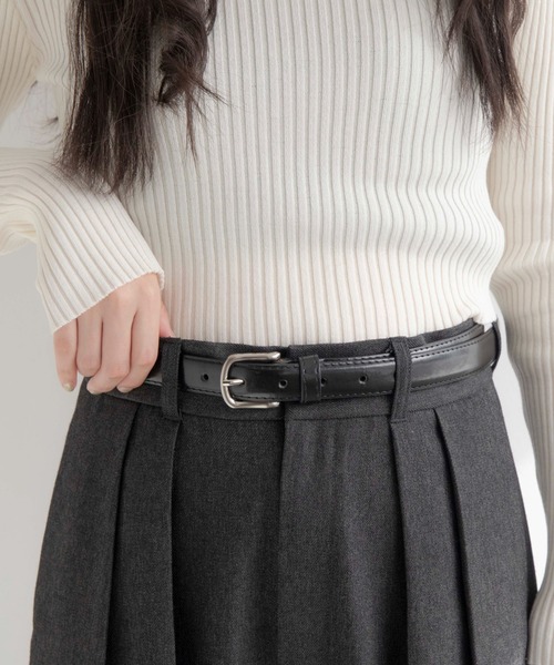 WEGO（ウィゴー）の「WEGO/PUプレーンベルト（ベルト・レディース・ブラウン/ブラック/その他1/ホワイト/ブラック系その他/ベージュ系その他・FREE）」の13枚目の写真