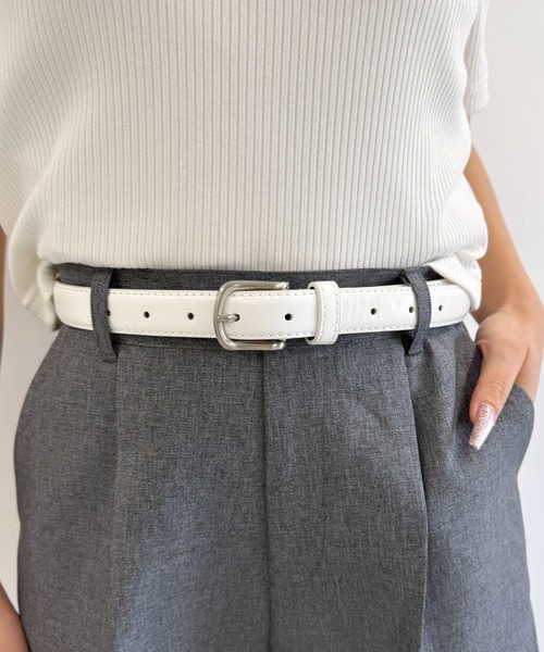 WEGO（ウィゴー）の「WEGO/PUプレーンベルト（ベルト・レディース・ブラウン/ブラック/その他1/ホワイト/ブラック系その他/ベージュ系その他・FREE）」の19枚目の写真