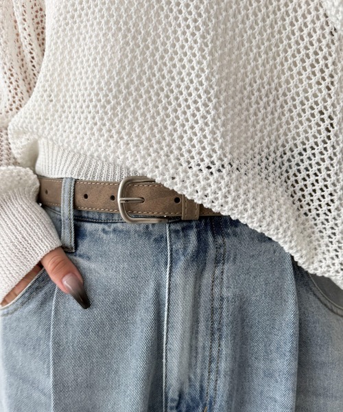 WEGO（ウィゴー）の「WEGO/PUプレーンベルト（ベルト・レディース・ブラウン/ブラック/その他1/ホワイト/ブラック系その他/ベージュ系その他・FREE）」の21枚目の写真