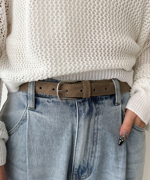 WEGO（ウィゴー）の「WEGO/PUプレーンベルト（ベルト・レディース・ブラウン/ブラック/その他1/ホワイト/ブラック系その他/ベージュ系その他・FREE）」の22枚目の写真