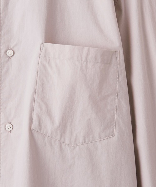 UNITED ARROWS（ユナイテッドアローズ）の「【マルチサイズ】タイプライター ワイドフォルム レギュラーカラーシャツ（シャツ/ブラウス・メンズ・オフホワイト/ネイビー/ベージュ/ブラック/ライトブルー/ホワイト/ピンク/ライム・マルチサイズ）」の12枚目の写真