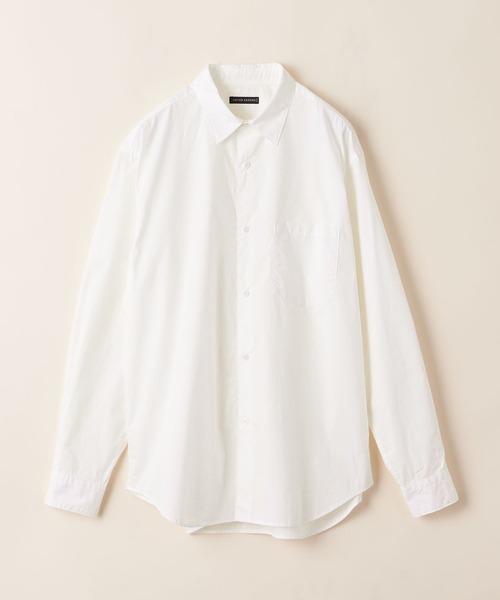 UNITED ARROWS（ユナイテッドアローズ）の「【マルチサイズ】タイプライター ワイドフォルム レギュラーカラーシャツ（シャツ/ブラウス・メンズ・オフホワイト/ネイビー/ベージュ/ブラック/ライトブルー/ホワイト/ピンク/ライム・マルチサイズ）」の15枚目の写真