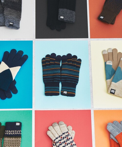 green label relaxing（グリーンレーベルリラクシング）の「＜EVOLG＞MIRAGE グローブ -タッチスクリーン対応-（手袋・メンズ・ネイビー・FREE）」の3枚目の写真