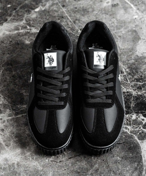 U.S. POLO ASSN. ユーエスポロアッスン 厚底ボリュームソールコンビネーションレースアップスニーカー（スニーカー）｜U.S. POLO ASSN.（ユーエスポロアッスン）