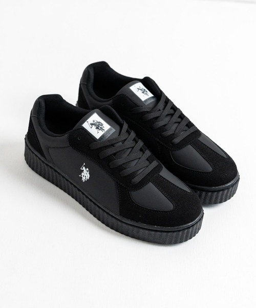 U.S. POLO ASSN. ユーエスポロアッスン 厚底ボリュームソールコンビネーションレースアップスニーカー（スニーカー）｜U.S. POLO ASSN.（ユーエスポロアッスン）