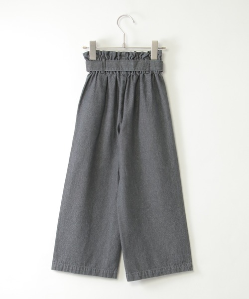 ikka(イッカ)の「【メディア紹介商品】ベルト付きデニムワイドパンツ(120~160cm)(デニムパンツ・キッズ・ブルー/グレー・120/130/140/150/160)」の4枚目の写真