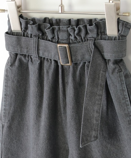 ikka(イッカ)の「【メディア紹介商品】ベルト付きデニムワイドパンツ(120~160cm)(デニムパンツ・キッズ・ブルー/グレー・120/130/140/150/160)」の8枚目の写真