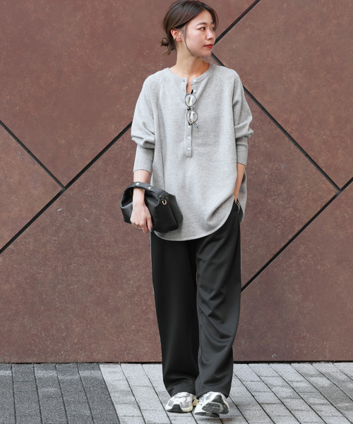 JOURNAL STANDARD relume(ジャーナルスタンダード レリューム)の「《追加2》ウールミックス2wayビッグプルオーバー(ニット/セーター・レディース・チャコールグレー/グレー/アイボリー/ライトグレー/モスグリーン/レッド・FREE)」の18枚目の写真