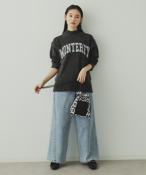 OPAQUE.CLIP（オペークドットクリップ）の「◆【長さ調整可能】サイドドロストミニショルダーバッグ（ショルダーバッグ・レディース・ブラック/シルバー/ブラック系・00）」の5枚目の写真