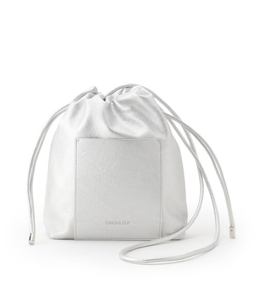 OPAQUE.CLIP（オペークドットクリップ）の「◆【長さ調整可能】サイドドロストミニショルダーバッグ（ショルダーバッグ・レディース・ブラック/シルバー/ブラック系・00）」の7枚目の写真
