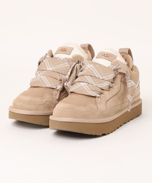 UGG アグ W LOWMEL スニーカー サンド 25cm UGG アグ スニーカー ローメル レディース 1144032 スエード