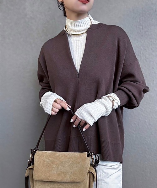 【2023年秋冬 新作】2way 長袖ニットプルオーバー 楽天市場】2WAYジャガードロゴニットプルオーバー 【メール便不可