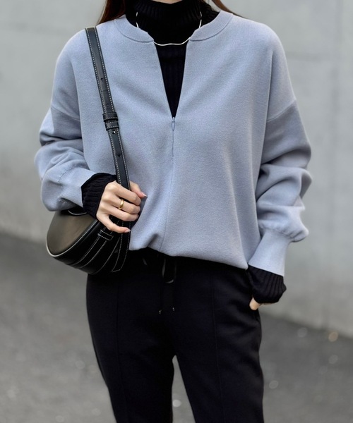 フロント2wayニットプルオーバー（ニット/セーター）｜Emma Taylor