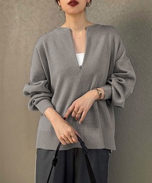 STYLEDOOR（スタイルドア）の「【春ニット】フロント2wayニットプルオーバー（ニット/セーター）」