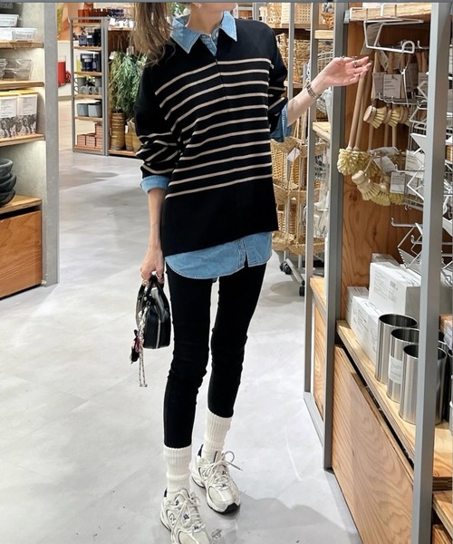 フロント2wayニットプルオーバー（ニット/セーター）｜Emma Taylor