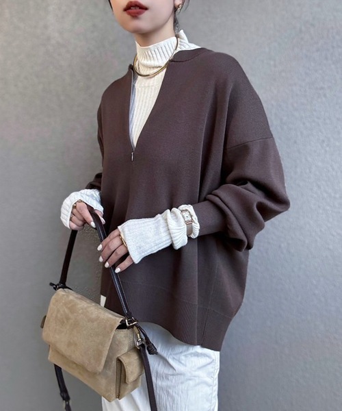 フロント2wayニットプルオーバー（ニット/セーター）｜Emma Taylor