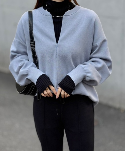 フロント2wayニットプルオーバー（ニット/セーター）｜Emma Taylor