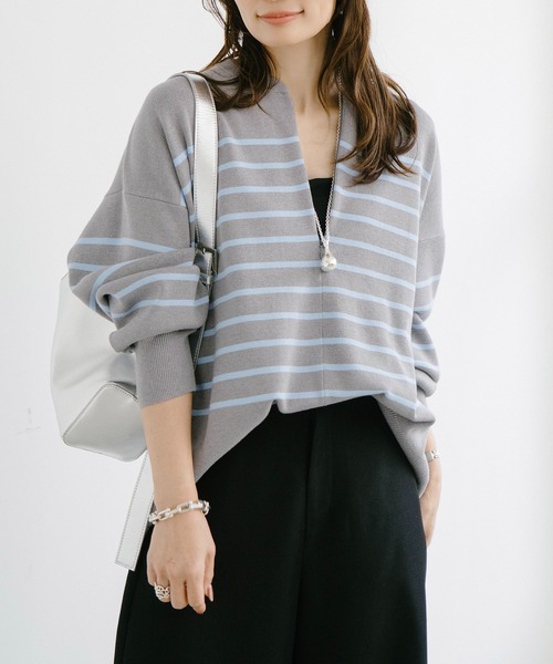 春ニット】フロント2wayニットプルオーバー Emma Taylor│STYLEDOOR