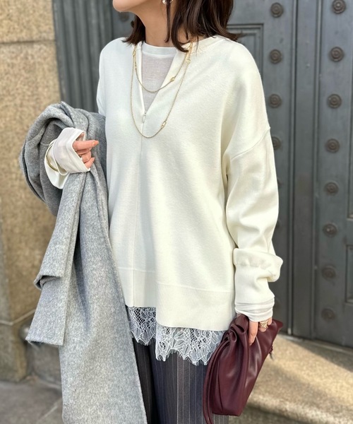 春ニット】フロント2wayニットプルオーバー Emma Taylor│STYLEDOOR