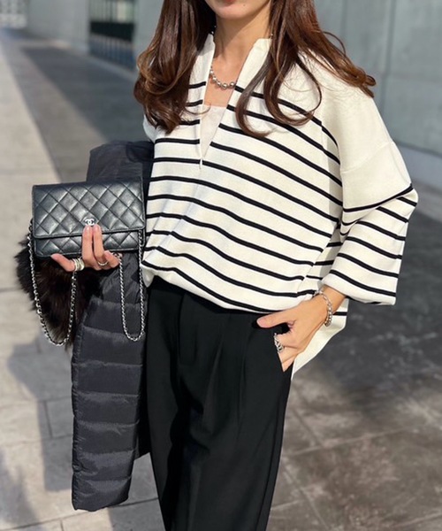 春ニット】フロント2wayニットプルオーバー Emma Taylor│STYLEDOOR