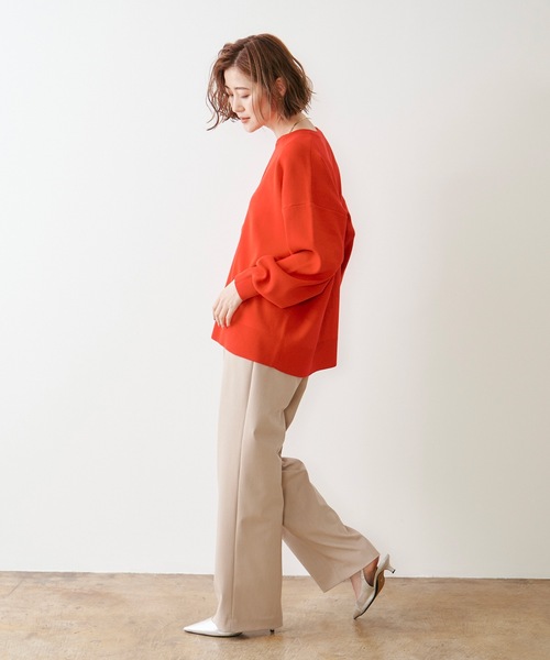 【2023年秋冬 新作】2way 長袖ニットプルオーバー フロント2wayニットプルオーバー（ニット/セーター）｜Emma