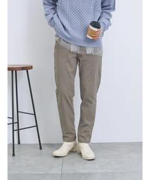 Samansa Mos2 blue | 裏起毛ストレッチパンツ(その他パンツ)