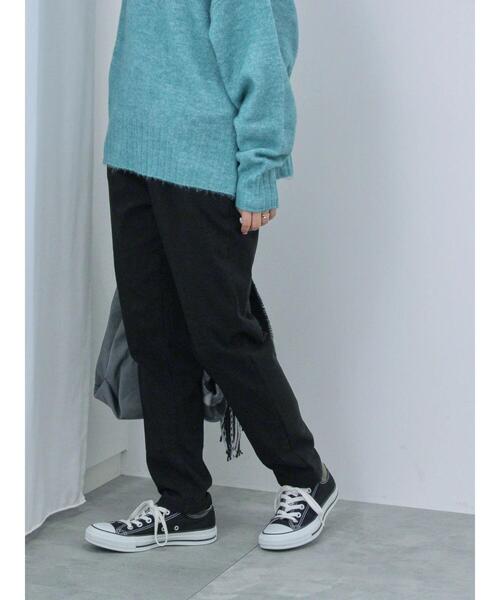 Samansa Mos2 blue（サマンサモスモスブルー）の「裏起毛ストレッチパンツ（その他パンツ・レディース・ネイビー/チャコールグレー/ブラック/モカ・F）」の22枚目の写真