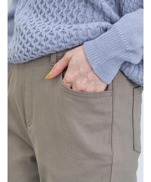 Samansa Mos2 blue（サマンサモスモスブルー）の「裏起毛ストレッチパンツ（その他パンツ・レディース・ネイビー/チャコールグレー/ブラック/モカ・F）」の19枚目の写真