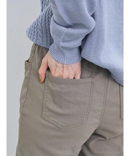Samansa Mos2 blue（サマンサモスモスブルー）の「裏起毛ストレッチパンツ（その他パンツ・レディース・ネイビー/チャコールグレー/ブラック/モカ・F）」の8枚目の写真