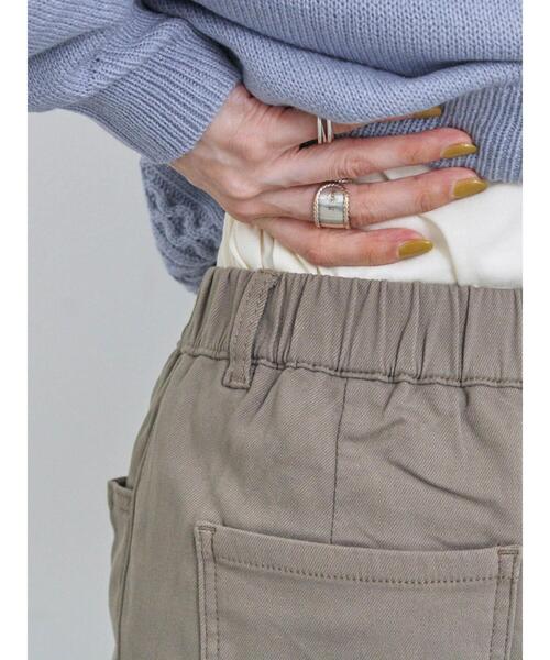 Samansa Mos2 blue（サマンサモスモスブルー）の「裏起毛ストレッチパンツ（その他パンツ・レディース・ネイビー/チャコールグレー/ブラック/モカ・F）」の9枚目の写真