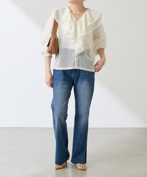 PAPILLONNER（パピヨネ）の「シュリンクリンショルダーバッグ/牛革/軽量/WEB限定カラー展開/新色追加（ショルダーバッグ・レディース・ブラック/オフホワイト/ブラウン/ベージュ・FREE）」の5枚目の写真