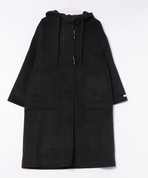 hooded duffle long coat /スタンドカラーフーデットロングダッフル