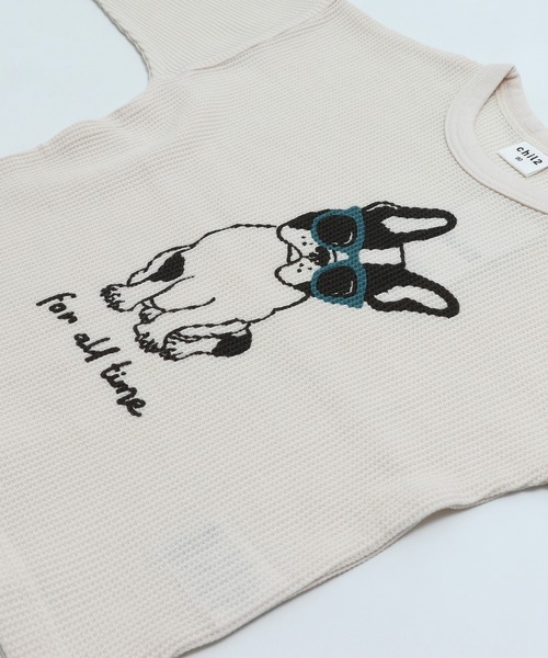 chil2(チルツー)の「ワッフルプリント長袖Tシャツ(Tシャツ/カットソー・キッズ・A/B/C/D/E/F/G/H/I/J・80cm/90cm/110cm/100cm/120cm/130cm/140cm)」の21枚目の写真